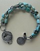 bransoletki wire wrapping -larimar- 4