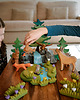 klocki i zabawki drewniane Drewniane rośliny - 2 szt Trawy z kwiatami, Zabawki Montessori 5
