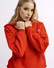 bluza z kapturem damska Bluza damska z kapturem Czerwona  AGA 1