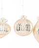 bombki Bombka szklana 3 szt. złota z perełkami 2