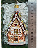 bombki Ręcznie Malowana Szklana Bombka Piernikowy Domek z Kolorową Posypką 5