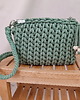 torby na ramię Torebka pleciona z grubego sznurka Pillow Bag  - szałwia 3