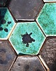 kafle i panele Płytki Ceramiczne Kafle Romb Turkus Grafit 3