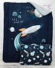 kocyki, kołderki, pościel dla dzieci Kocyk Panelowy 75x100 Blast Off Granat 3