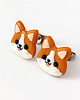 kolczyki z masy plastycznej Kolczyki pieski Corgi 1