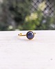 pierścionki - różne Pierścionek ze stali chirurgicznej z kamieniem naturalnym lapis lazuli 2