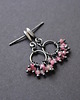 kolczyki z kamieniami Kolczyki Różowe turmalinki 2