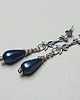 kolczyki srebrne Kolczyki srebrne Navy pearls 4