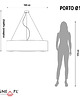 plafony Wisząca lampa do salonu PORTO fi - 100 cm 1