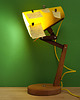 lampy stołowe ZORYA - Unikalna, regulowana, drewniana lampka biurkowa - żółty 6