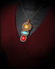 wisiory Wisior soutache z kamieniami. 5