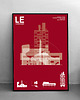 plakaty Budynki  Le Corbusiera  - plakat 50x70 cm 2