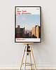 plakaty Minimalistyczny plakat Nowy Jork Brooklyn - Do salonu, sypialni, biura 3
