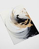 plakaty Plakat White and Gold v2 - abstrakcja 1