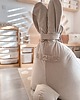 pufa dla dziecka Pufa siedzisko Funny Bunny VELVET- Beżowa 3
