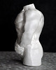 dodatki - różne Rzeźba z gipsu, figurka mężczyzny w bieli, wys. 8,4 cm 3