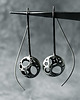 kolczyki wire wrapping Srebrne kolczyki Silver Planet 4