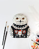 kolorowanki dla dzieci Portrait of a snow owl named Sisi 3