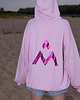 bluza z kapturem damska Bawełniana bluza z kapturem Pink Flow Hoodie UNISEX OVERSIZE 2