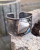 bransoletki wire wrapping Szarość, niebieskość - bransoletka regulowana 2