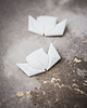 broszki Broszka Porcelanowa Origami Parowiec Biała 3