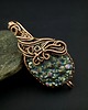 broszki Broszka wire wrapping z kwarcem tytanowym 5