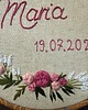 akcesoria na chrzest Ręcznie haftowany obrazek personalizowany na Chrzest Święty 2