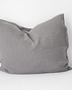 poduszki gładkie Lniana Poszewka Classic TRUE GRAY 1