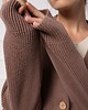 kardigany damskie Kardigan z domieszką kaszmiru, MILK CHOCOLATE BROWN 6