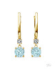 kolczyki srebrne Srebrne Kolczyki z Naturalnym Kamieniem Topaz 1,25 karata Sky Blue II 1