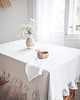 obrusy i serwetki Serwetka Lniany Muślin Pure White 7