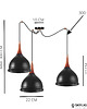 lampy wiszące Duża Lampa Spider Pająk Kaszmirowa Beżowa Metal E27 LED 3
