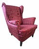 fotele Fotel uszak Szkocja we wzory, patchwork, welurowy 1