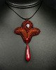 wisiory Seishin, wisior z jadeitem i karneolem, beading 1