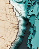 obrazy Australia - Drewniana Mapa 3