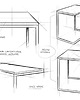 meble - stoły i stoliki - stoły Stolik boczny LUPE SOLID WOOD 30, biały minimalistyczny loftowy 5