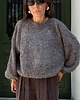 swetry damskie  Jedwabny sweter Crafted cacao graphite 5