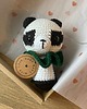 przytulanki dla niemowląt i dzieci Maskotka panda, prezent dla dziecka, panda przytulanka, prezent dla noworodka 1