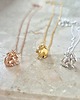 złote naszyjniki KRÓLICZEK - naszyjnik srebro, złoto, różowe złoto 1