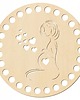 makramy Baza ze sklejki do koszyka OKRĄG 15cm Podstawa do torebki na szydełku Dno 1