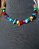 korale Boho style naszyjnik bajecznie kolorowy Optymistyczny prezent  handmade 1
