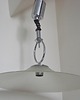lampy wiszące Lampa wisząca Helestra Niemcy lata 70. Chrom i szkło matowe Vintage 4