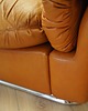 sofy i szezlongi Sofa skórzana pomarańczowa, Space Age design, lata 60, produkcja: Włochy 8