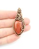 wisiory Jaspis mokait wisiorek wire wrapping 4