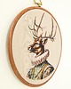 Ozdoby na ścianę Lord Deer,  haft w oprawie 20 cm 3