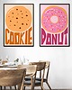 plakaty Plakat Cookie i Donut - zestaw dwóch plakatów 1