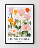 plakaty Plakat Jasne malarskie kwiaty 1