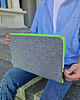 etui na laptopa FLUO ZIELONY zamek etui z filcu na laptopa 5