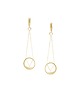 kolczyki pozłacane Kolczyki srebrne MINIMAL earrings MAXI / gold 1