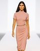 sukienki midi damskie Sukienka pudrowy róż YY300058 1